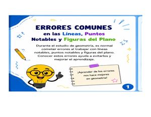 Errores Comunes Geometria Diapositivas