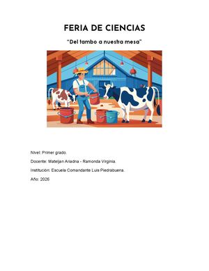 Feria De Ciencias 2026 Primer Grado Docx