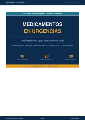 Medicamentos En Urgencias