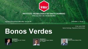 Bonos Verdes