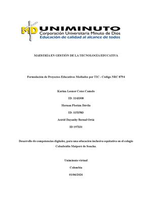 Desarrollo de competencias digitales, para una educación inclusiva equitativa.