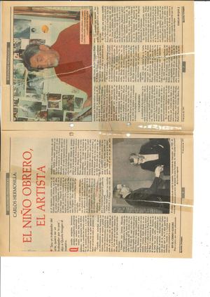 Carlos Hermosilla Niño Obrero Artista