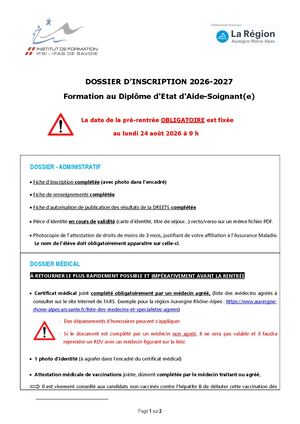 inscription ifas 2026 2027