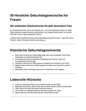 50 Herzliche Geburtstagswünsche Für Frauen
