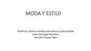 Moda Y Estilo