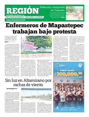 Region Lunes 29 De Junio 2026