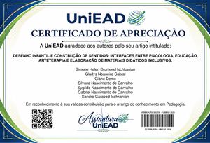 Certificados Uniead Desenho Infantil