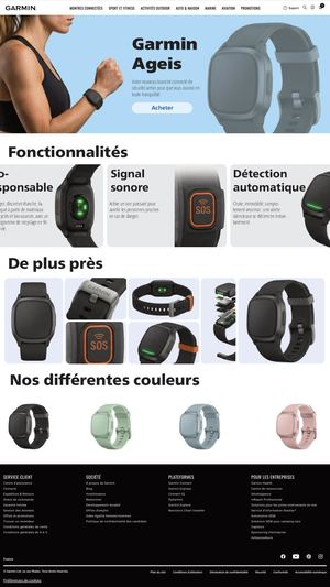 Site Internet Garmin