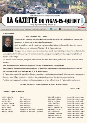 Gazette Juin 2026