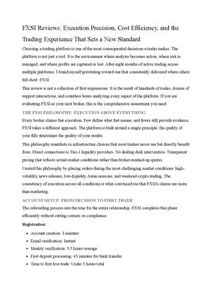 FXSI Reviews: Execution Precision, Cost Efficiency, and the Trading Experience That Sets a New Standard