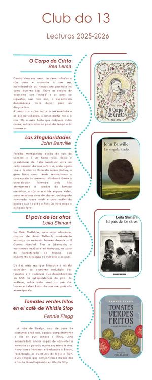 CLUB LECTURA ÁGORA DO 13,  2025-2026