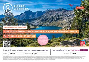 Pierre & Vacances 10% Supp Séjours Dernière Minute Fv 140726