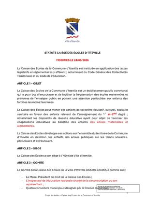DEL 107 2026 - Annexe - Modification Des Statuts CDE