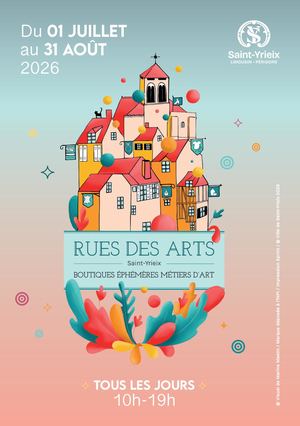 Dépliant Rues des arts 2026