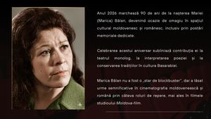 Marica BALAN - 90 de ani de la naștere