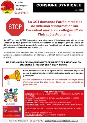B)2026 06 22 Consigne Syndicale Accident Mortel
