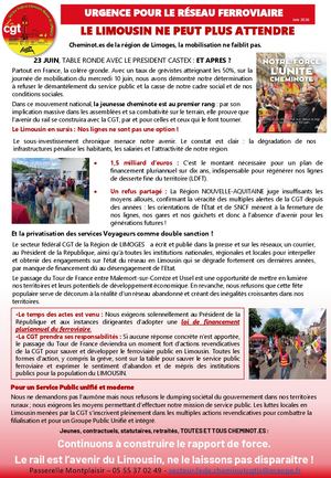 A)20260619 Tract Du Secteur De Limoges Le Limousin Ne Peut Plus Attendre