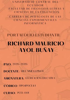 Portafolio Legislacion Richard Ayol