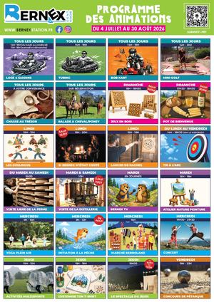 Programme animations Bernex - Eté 2026