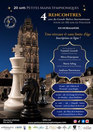 Flyer - Simultanées Échecs - Association Petites Mains Symphoniques