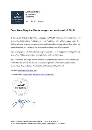 Sayar Consulting