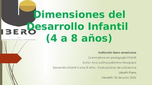 Desarrollo De Lo 4 8 Años