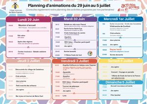29 Juin Au 5 Juilet