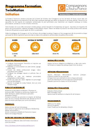 Fiche Formation Twinmotion
