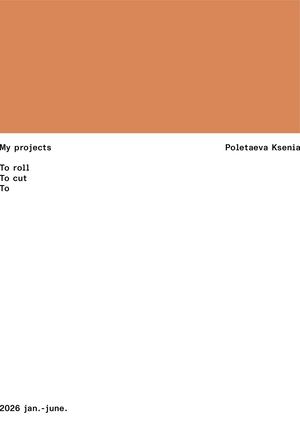 My projects. 2026 jan.-jun.