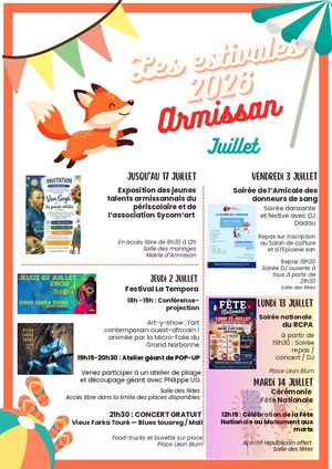 Affiche Poster ÉVènement Fêtes De L'été Moderne Illustré Bleu Orange (4)