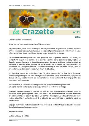 Crazette N° 71 - juillet 2026
