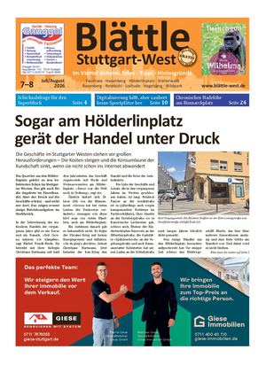 Blättle Stuttgart-West 7–8/2026