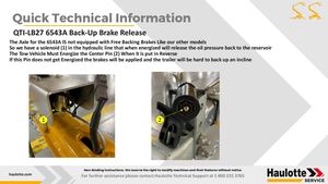 QTI LB27 6543A Back Up Brake Release 1