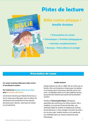 Billie Contre Attaque [Dossier pédagogique]