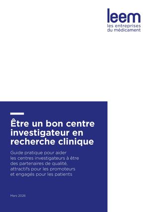 Guide centre investigateur 2026 Leem Cncr Girci