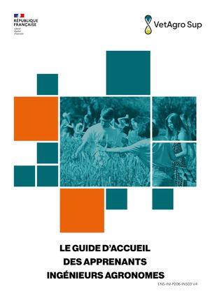 Guide d'accueil des apprenants ingénieurs agronomes 2026
