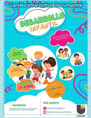 Cartilla Interactiva Documental Desarrollo Infantil De Niños Entre 4 Y 8 Años