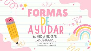 Formas de ayudar al niño a mejorar sus trabajos
