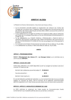 Arr 46 2026 Attribution Subvention Ecv Xertigny