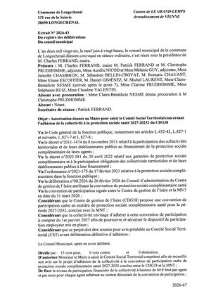 2026 43 Autorisation Saisine Cst Adhesion Protection Sociale Sante 2027 2032