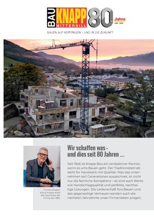 Knapp Bau Jubiläumsbroschüre