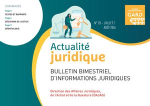Lettre Juridique - Juillet Août 2026