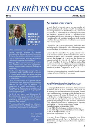 Les Breves Du CCAS n°15 avril 2026