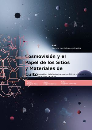 Cosmovisión De Sitios Y Materiales De Culto (Revista)
