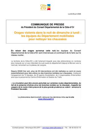 Orages dans la nuit du 28 au 29 Juin 2026
