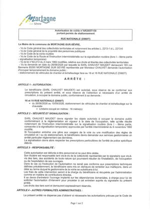 Ar26st158 Av Portant Permis De Stationnement Rue Nationale Du 26 06 Au 15 09 2026