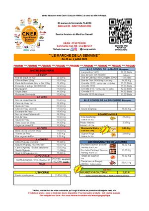 Copie De Marché De La Semaine 30 Au 4 Juillet (1)