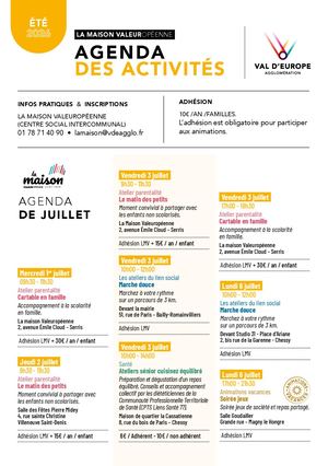 L'agenda de l'été 2026