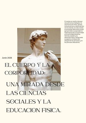 Cuerpo y corporeidad: Una mirada desde la ciencias sociales y la educación física