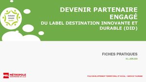 Devenir partenaire engagé du label Destination Innovante et Durable : fiches pratiques